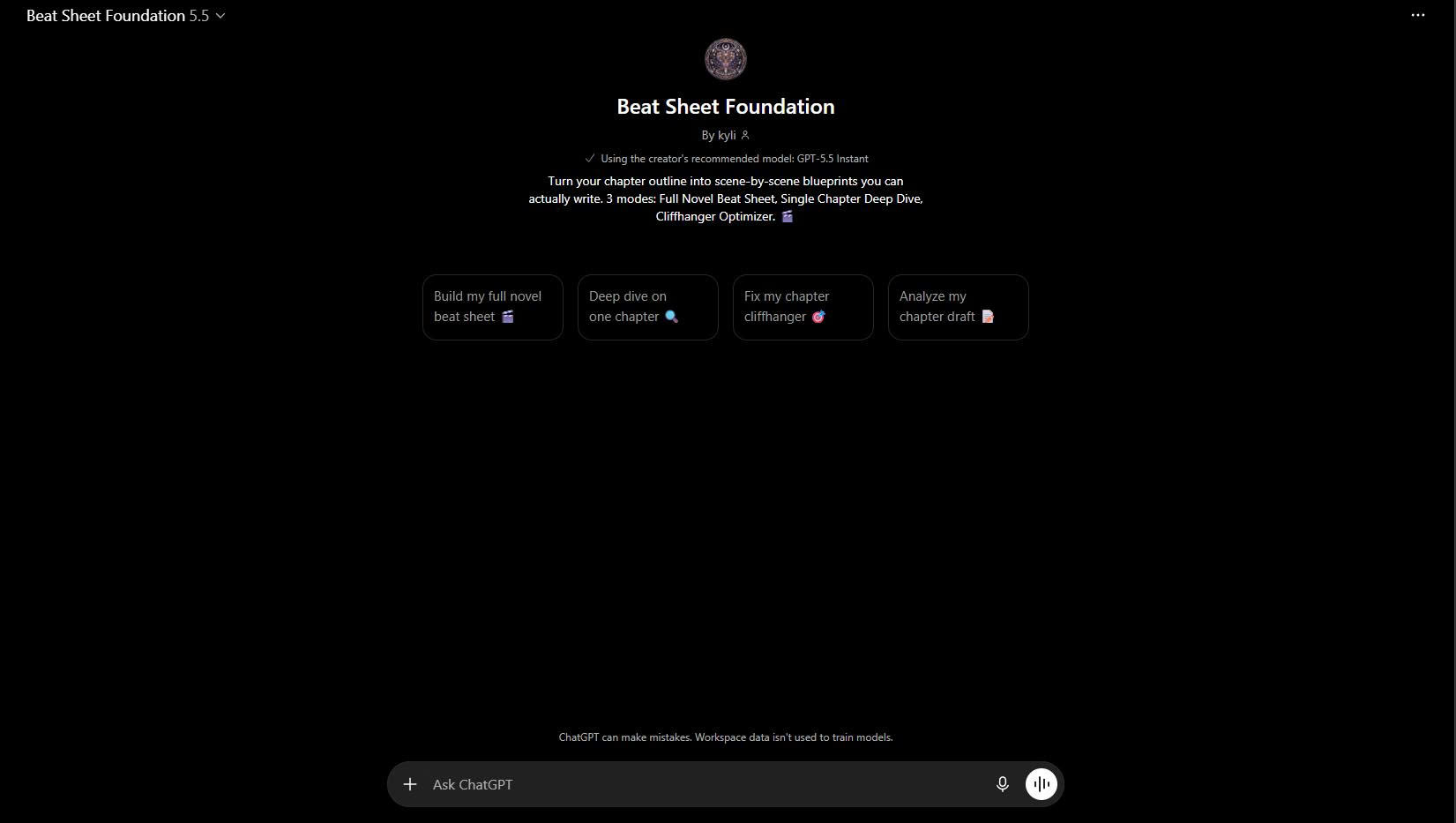 Beat Sheet Foundation — Product Mockup