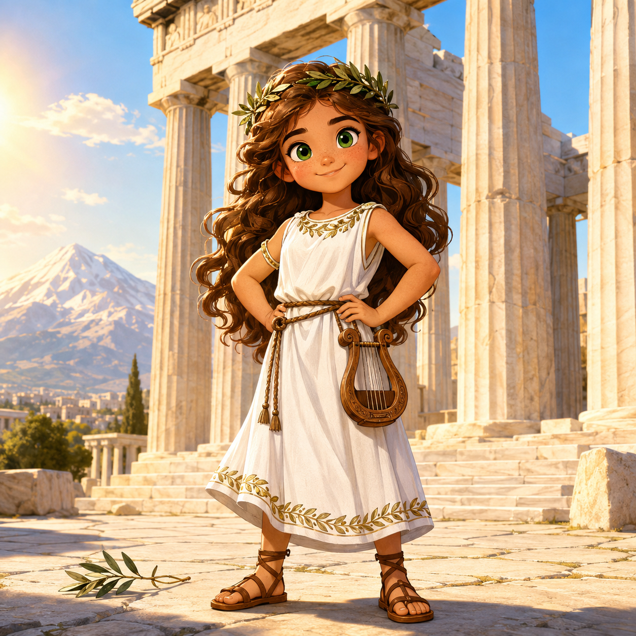 Kyra Greek — Character-Locked hero across scenes