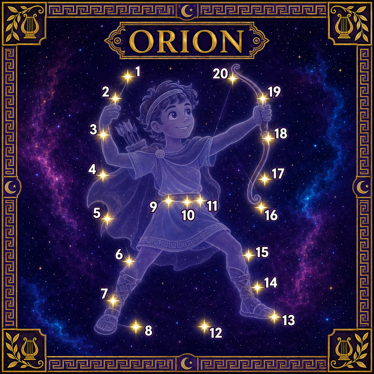 Orion constellation puzzle — Sky-Myth pillar