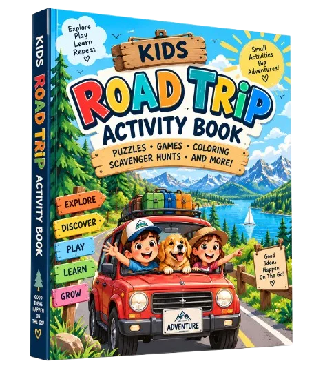 Kids Activity Factory — Road Trip Book Factory — 490 Master Book Prompts