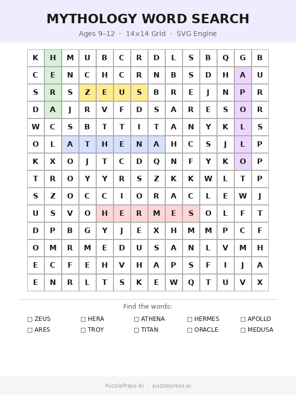 Word Search engine preview