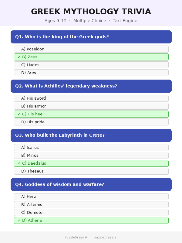 Trivia engine preview