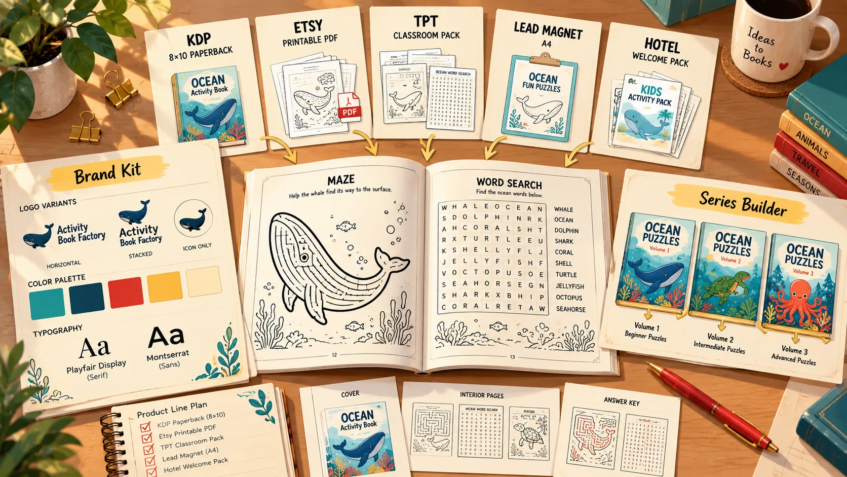 PuzzlePress Pro Studio — productize books into commercial product lines